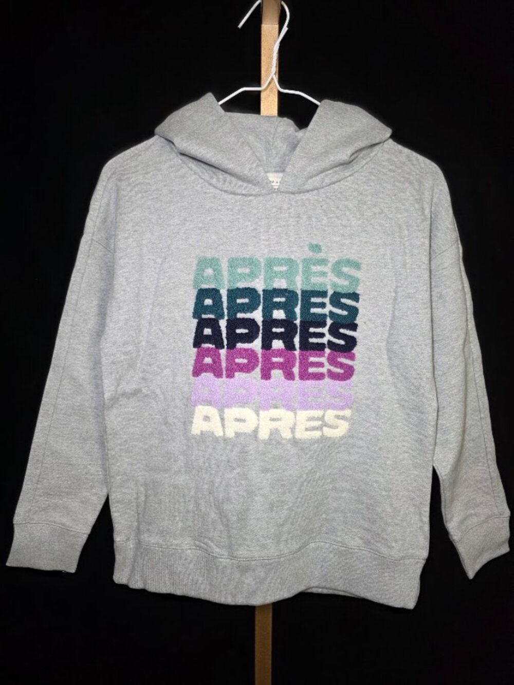 NWT Monica + Andy Sporty Hoodie Sweatshirt (Gray Apres) Youth 12